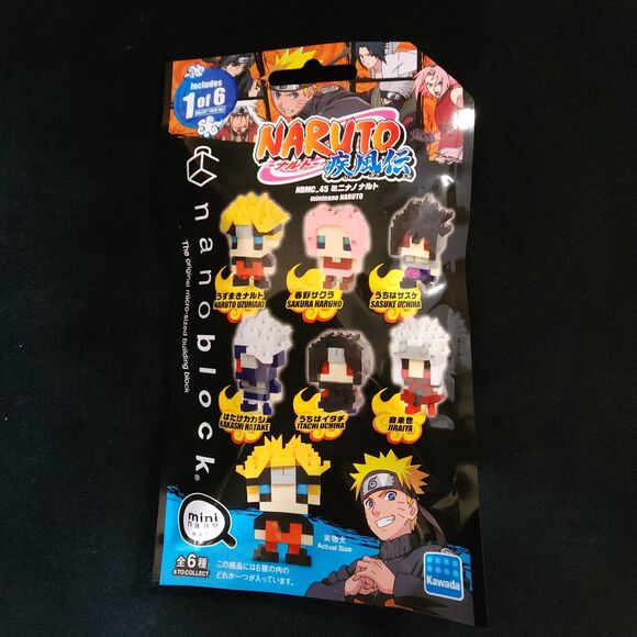 Naruto Shippuden Nanoblock Miniature - One Random Figure Per Pouch - New Sealed - Picture 1 of 3